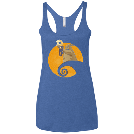 T-Shirts Vintage Royal / X-Small Halloween King Women's Triblend Racerback Tank