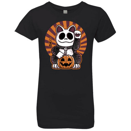 T-Shirts Black / YXS Halloween Neko Girls Premium T-Shirt