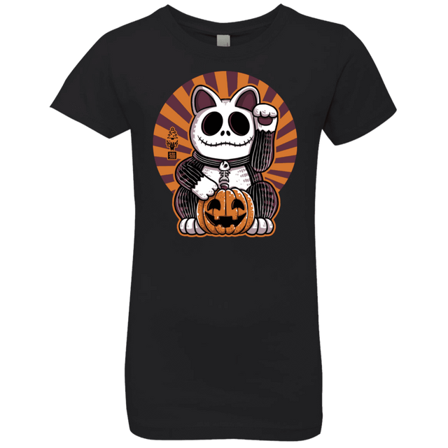 T-Shirts Black / YXS Halloween Neko Girls Premium T-Shirt