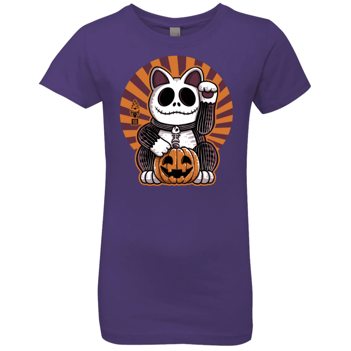 T-Shirts Purple Rush / YXS Halloween Neko Girls Premium T-Shirt