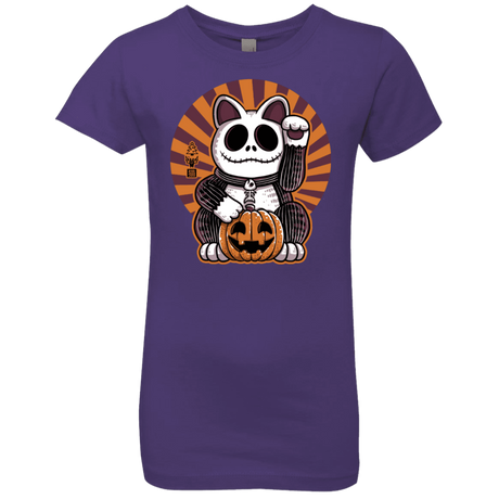 T-Shirts Purple Rush / YXS Halloween Neko Girls Premium T-Shirt