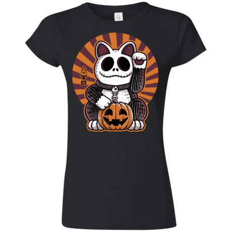 T-Shirts Black / S Halloween Neko Junior Slimmer-Fit T-Shirt