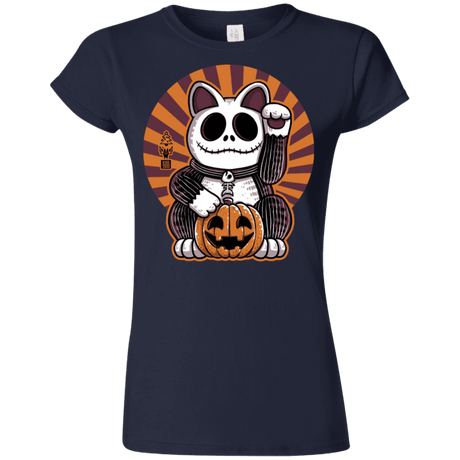 T-Shirts Navy / S Halloween Neko Junior Slimmer-Fit T-Shirt