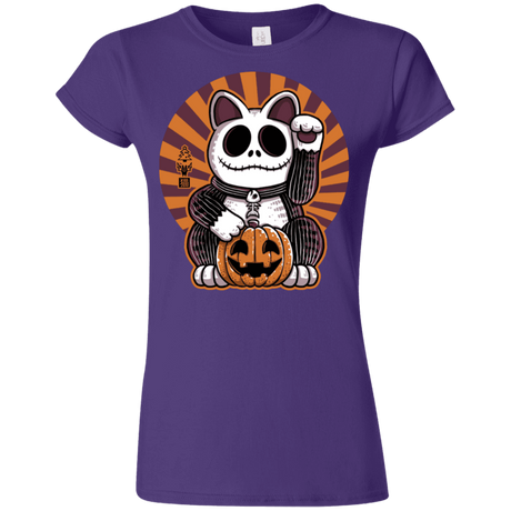 T-Shirts Purple / S Halloween Neko Junior Slimmer-Fit T-Shirt