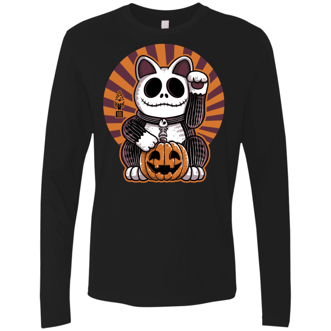 T-Shirts Black / S Halloween Neko Men's Premium Long Sleeve