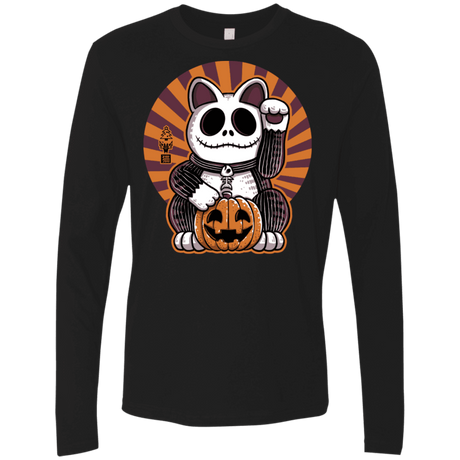 T-Shirts Black / S Halloween Neko Men's Premium Long Sleeve