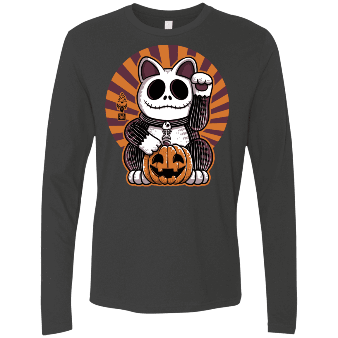 T-Shirts Heavy Metal / S Halloween Neko Men's Premium Long Sleeve