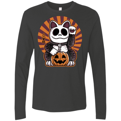 T-Shirts Heavy Metal / S Halloween Neko Men's Premium Long Sleeve