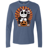 T-Shirts Indigo / S Halloween Neko Men's Premium Long Sleeve