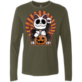 T-Shirts Military Green / S Halloween Neko Men's Premium Long Sleeve