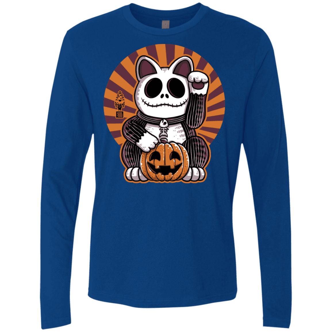 T-Shirts Royal / S Halloween Neko Men's Premium Long Sleeve