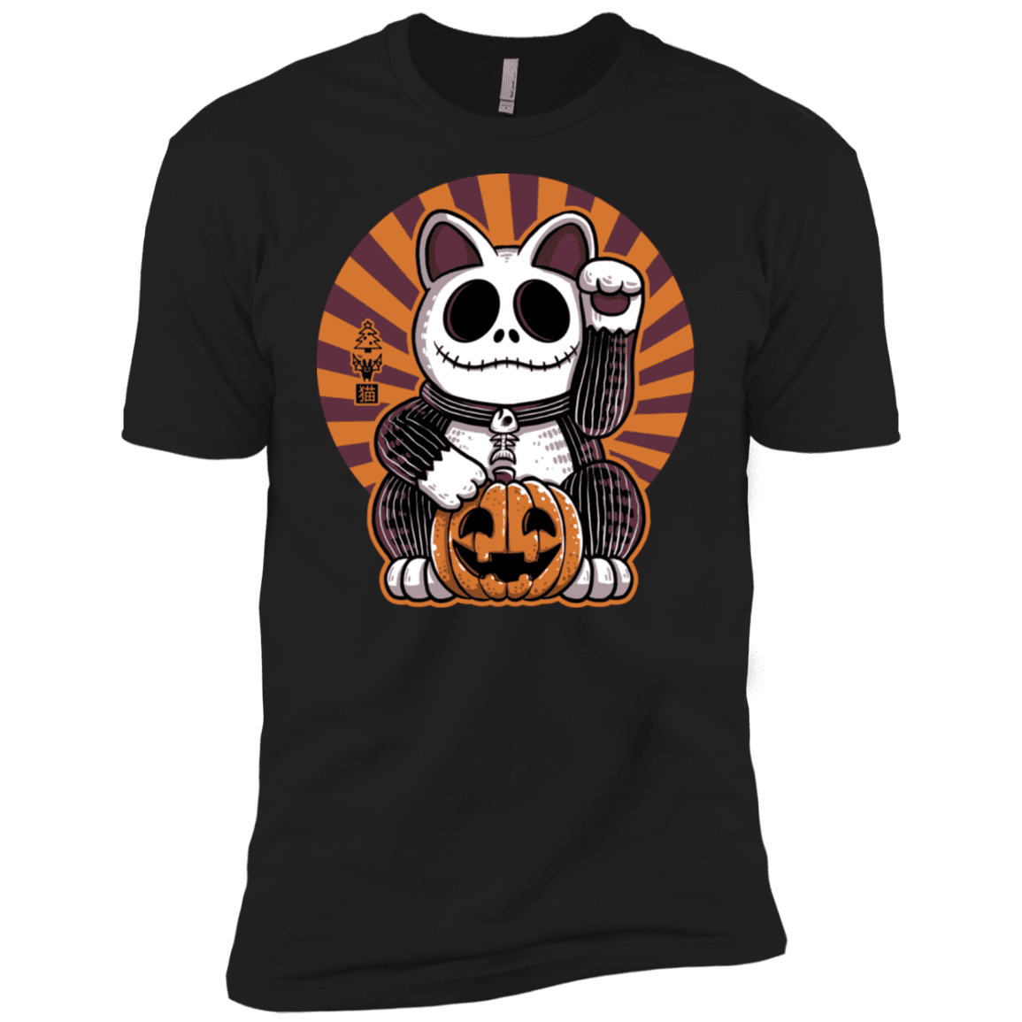 T-Shirts Black / X-Small Halloween Neko Men's Premium T-Shirt