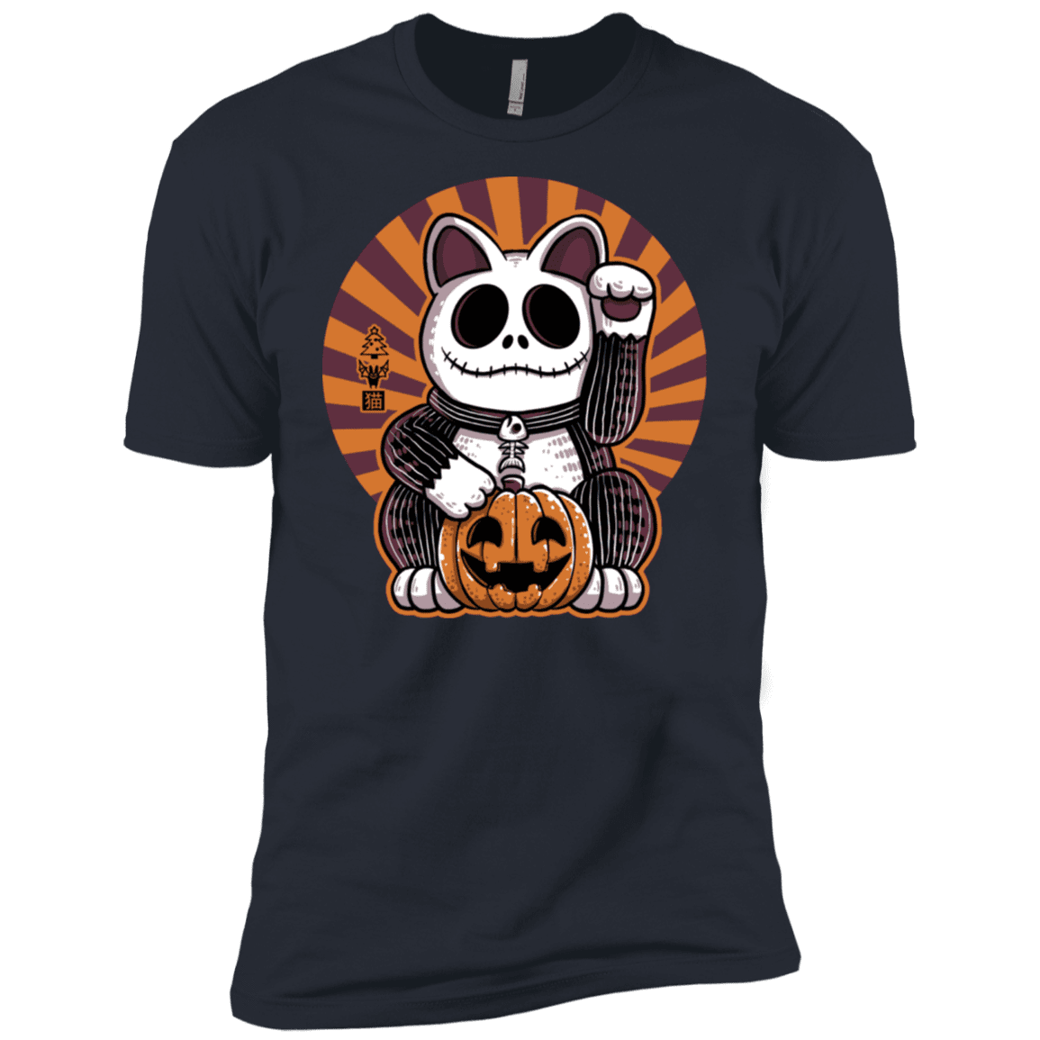T-Shirts Indigo / X-Small Halloween Neko Men's Premium T-Shirt