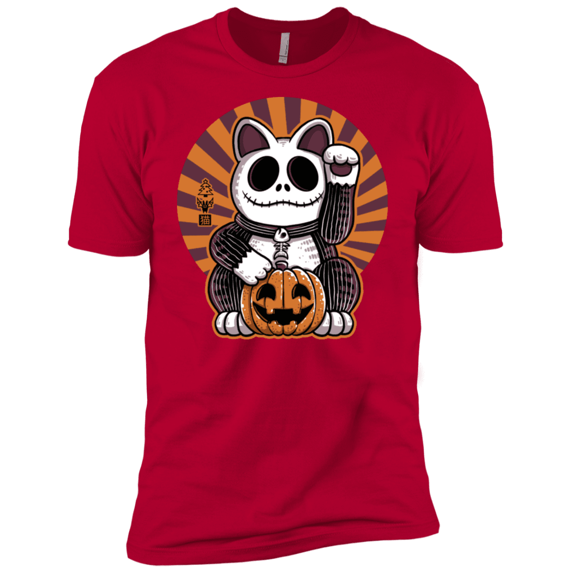T-Shirts Red / X-Small Halloween Neko Men's Premium T-Shirt