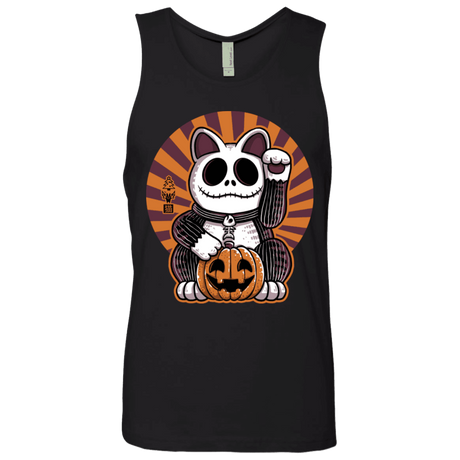 T-Shirts Black / S Halloween Neko Men's Premium Tank Top