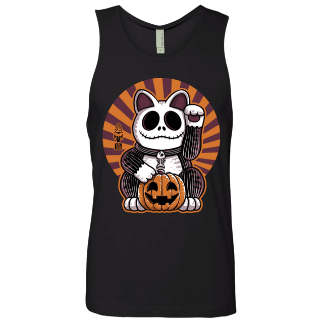 T-Shirts Black / S Halloween Neko Men's Premium Tank Top