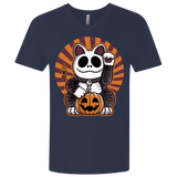 T-Shirts Midnight Navy / X-Small Halloween Neko Men's Premium V-Neck