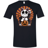 T-Shirts Black / X-Small Halloween Neko Men's Semi-Fitted Softstyle