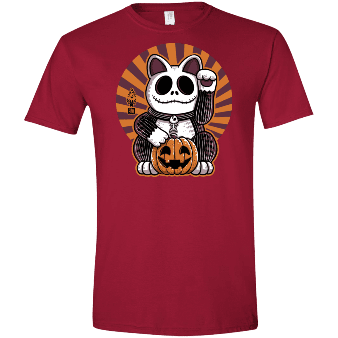 T-Shirts Cardinal Red / S Halloween Neko Men's Semi-Fitted Softstyle