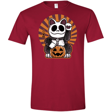 T-Shirts Cardinal Red / S Halloween Neko Men's Semi-Fitted Softstyle