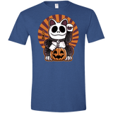 T-Shirts Heather Royal / X-Small Halloween Neko Men's Semi-Fitted Softstyle