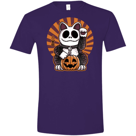 T-Shirts Purple / S Halloween Neko Men's Semi-Fitted Softstyle