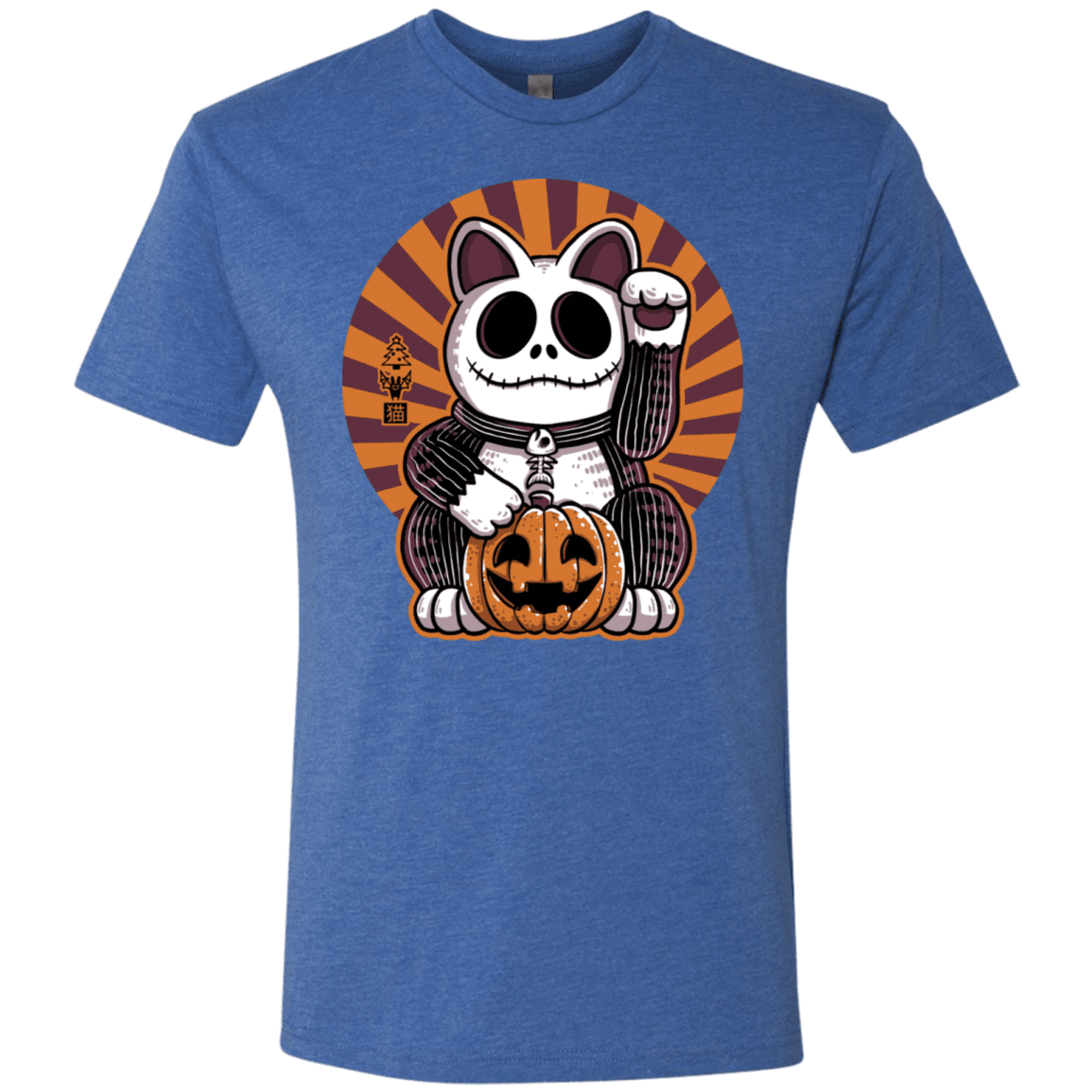 T-Shirts Vintage Royal / S Halloween Neko Men's Triblend T-Shirt