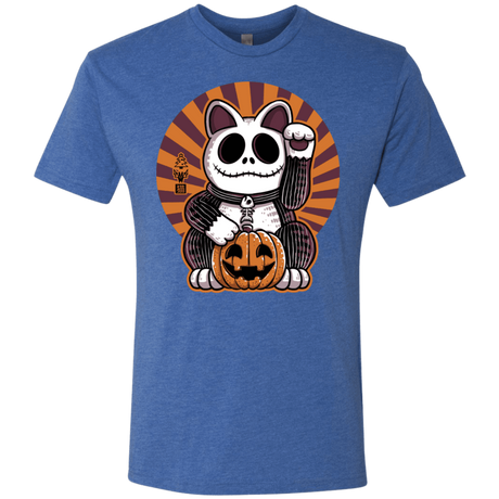 T-Shirts Vintage Royal / S Halloween Neko Men's Triblend T-Shirt