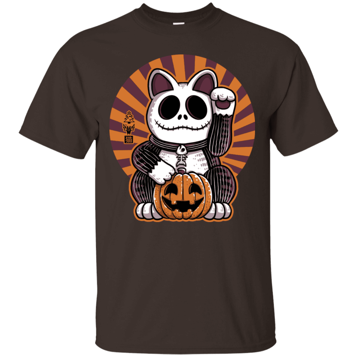 T-Shirts Dark Chocolate / S Halloween Neko T-Shirt