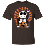 T-Shirts Dark Chocolate / S Halloween Neko T-Shirt
