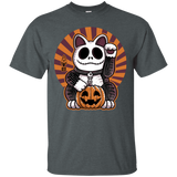 T-Shirts Dark Heather / S Halloween Neko T-Shirt