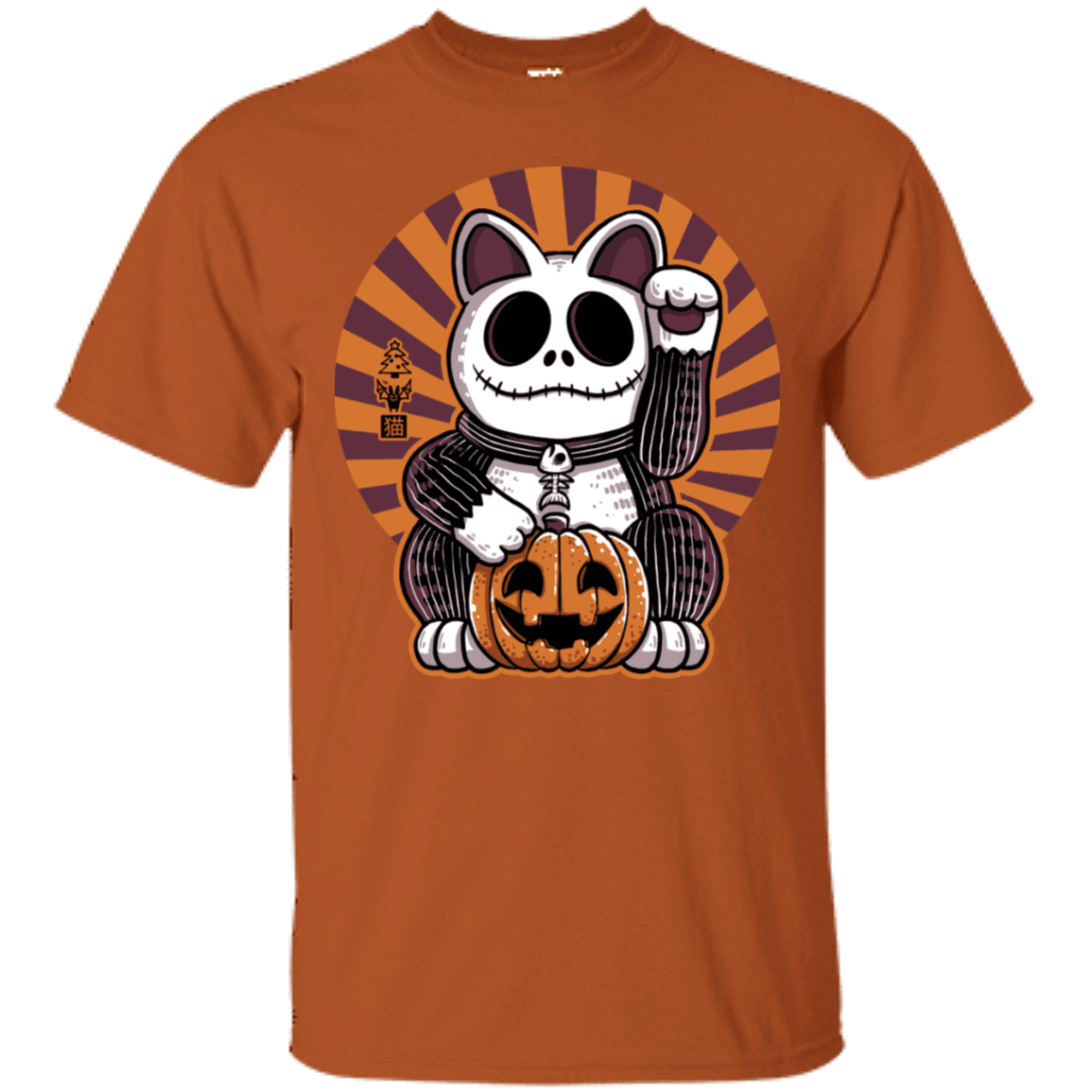 T-Shirts Texas Orange / S Halloween Neko T-Shirt