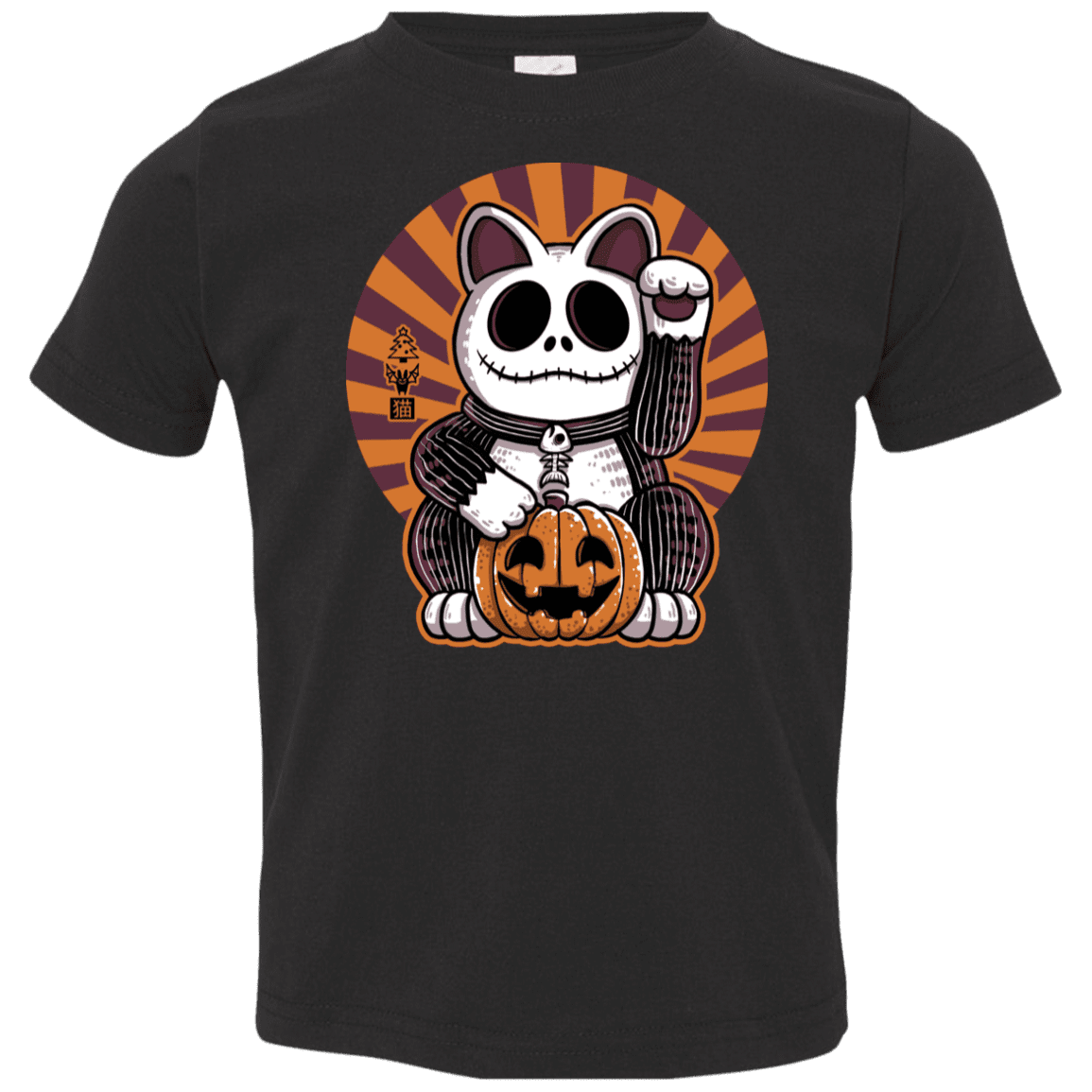 T-Shirts Black / 2T Halloween Neko Toddler Premium T-Shirt