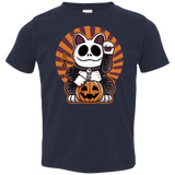 T-Shirts Navy / 2T Halloween Neko Toddler Premium T-Shirt