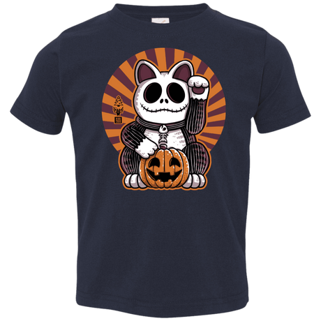 T-Shirts Navy / 2T Halloween Neko Toddler Premium T-Shirt