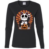 T-Shirts Black / S Halloween Neko Women's Long Sleeve T-Shirt