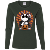 T-Shirts Forest / S Halloween Neko Women's Long Sleeve T-Shirt