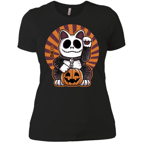 T-Shirts Black / X-Small Halloween Neko Women's Premium T-Shirt