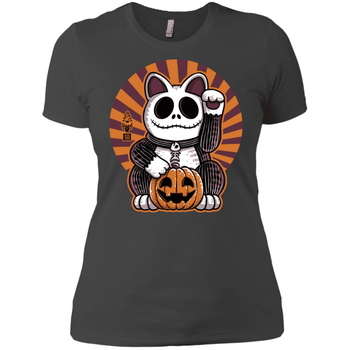 T-Shirts Heavy Metal / X-Small Halloween Neko Women's Premium T-Shirt