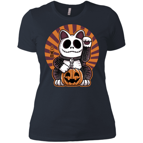 T-Shirts Indigo / X-Small Halloween Neko Women's Premium T-Shirt