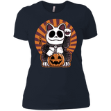 T-Shirts Midnight Navy / X-Small Halloween Neko Women's Premium T-Shirt