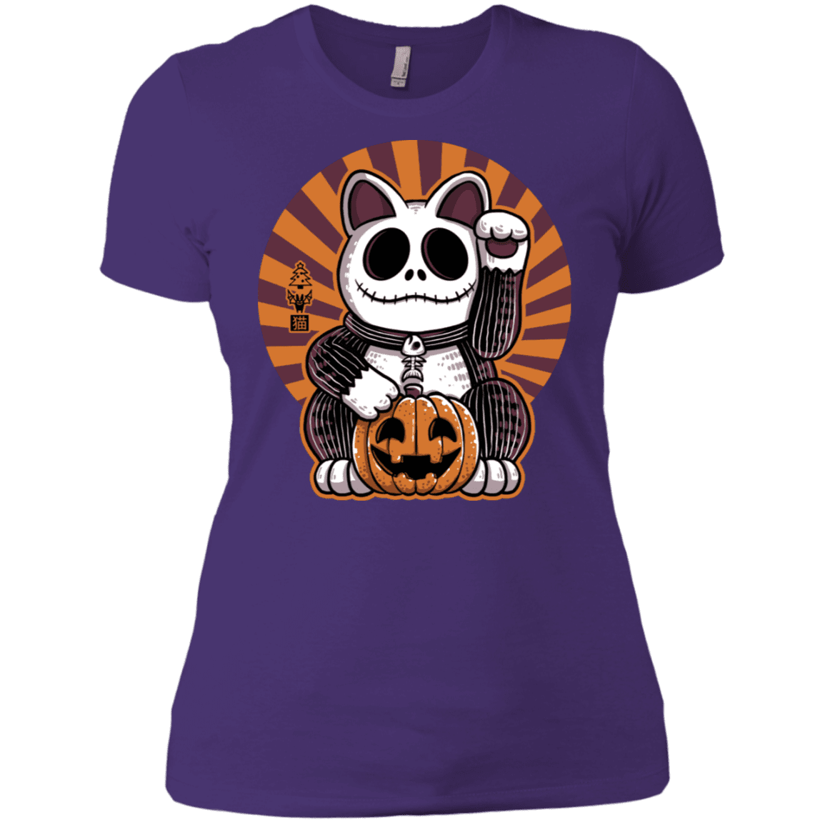 T-Shirts Purple Rush/ / X-Small Halloween Neko Women's Premium T-Shirt