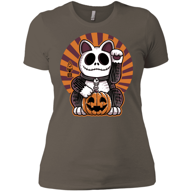 T-Shirts Warm Grey / X-Small Halloween Neko Women's Premium T-Shirt