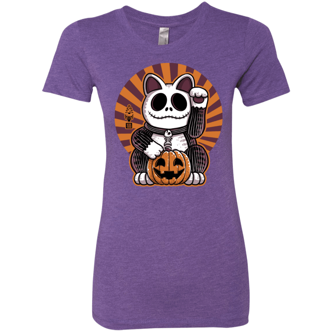 T-Shirts Purple Rush / S Halloween Neko Women's Triblend T-Shirt