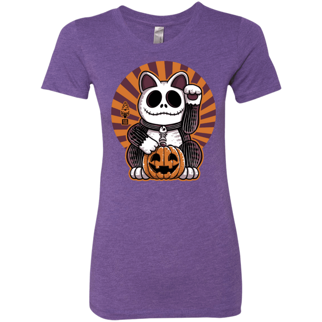 T-Shirts Purple Rush / S Halloween Neko Women's Triblend T-Shirt
