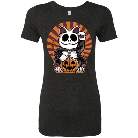 T-Shirts Vintage Black / S Halloween Neko Women's Triblend T-Shirt