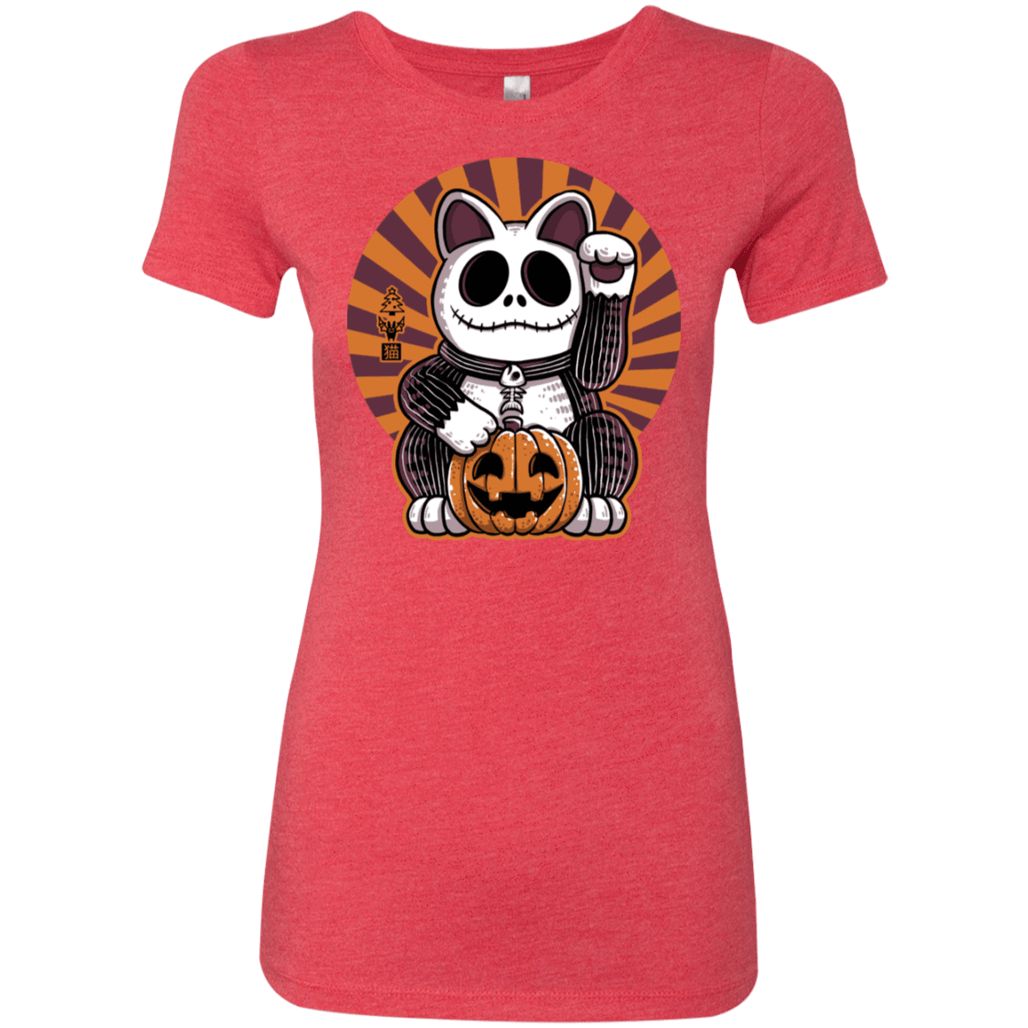 T-Shirts Vintage Red / S Halloween Neko Women's Triblend T-Shirt