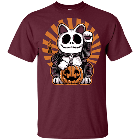 T-Shirts Maroon / YXS Halloween Neko Youth T-Shirt