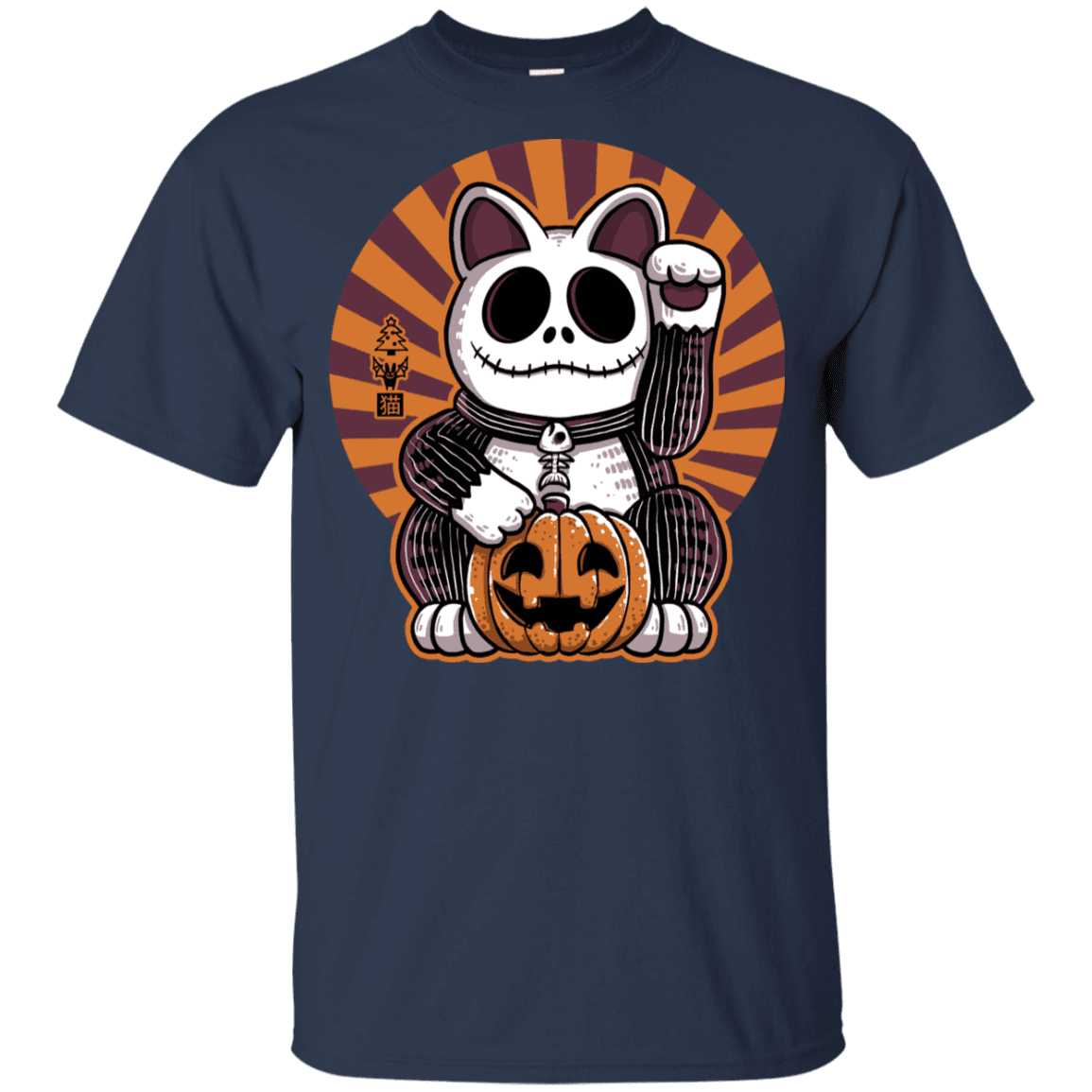 T-Shirts Navy / YXS Halloween Neko Youth T-Shirt