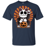 T-Shirts Navy / YXS Halloween Neko Youth T-Shirt